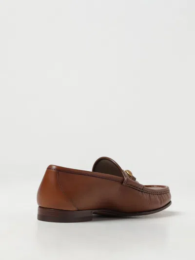 Shop Gucci Loafers Men Leather Men In Brown