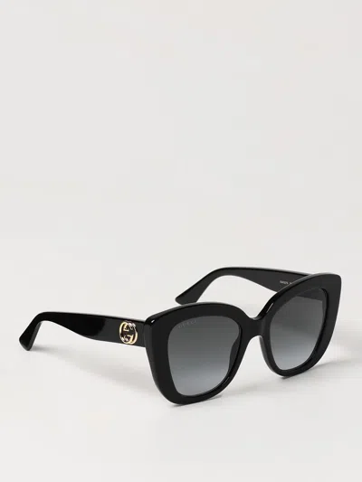 Shop Gucci Sunglasses Woman Grey Woman In Gray