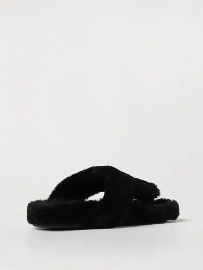 Shop Loewe Flat Sandals Woman Black Woman