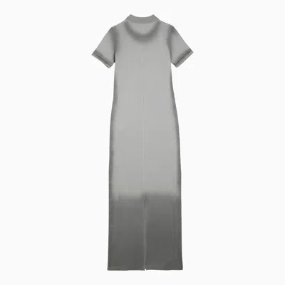 Shop Loewe Grey Cotton Long Polo Dress Women In Gray