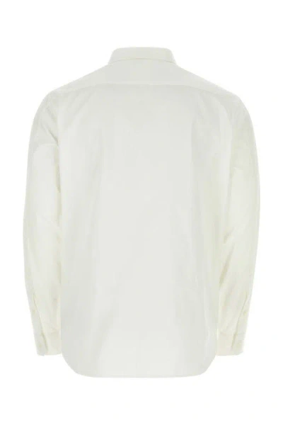 Shop Loewe Man White Cotton Shirt