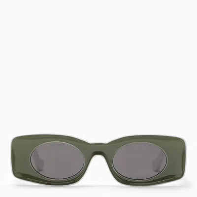 Shop Loewe Paula Ibiza White/green Sunglasses Women