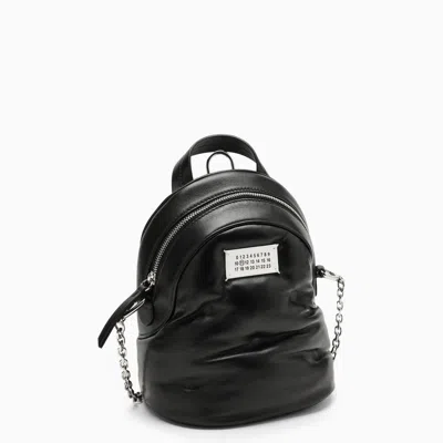 Shop Maison Margiela Glam Slam Black Quilted Leather Backpack Men