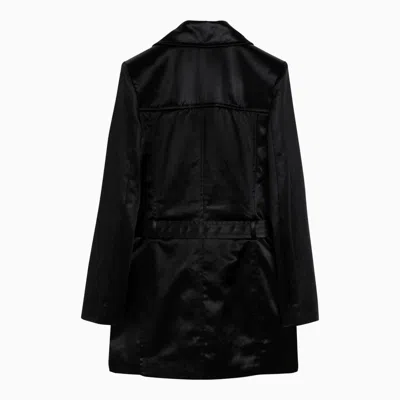 Shop Saint Laurent Saharienne Black Double-breasted Jacket Women