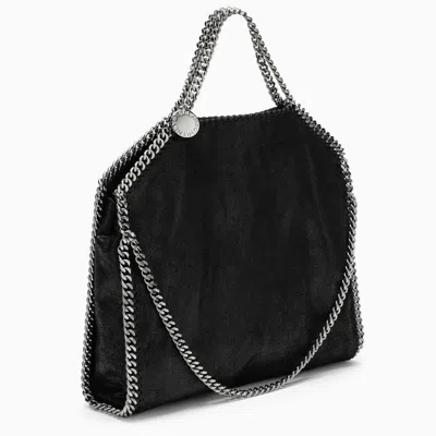 Shop Stella Mccartney Black Falabella Fold Over Bag Women