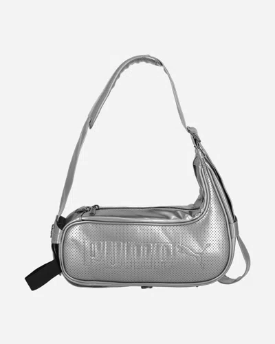 Shop Ottolinger Puma Big Shoulder Bag Aged Silver In Grey