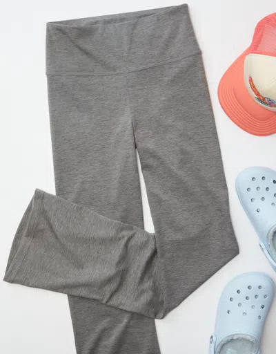 Shop American Eagle Outfitters Ae The Everything Highest Waist Flare Legging In Grey