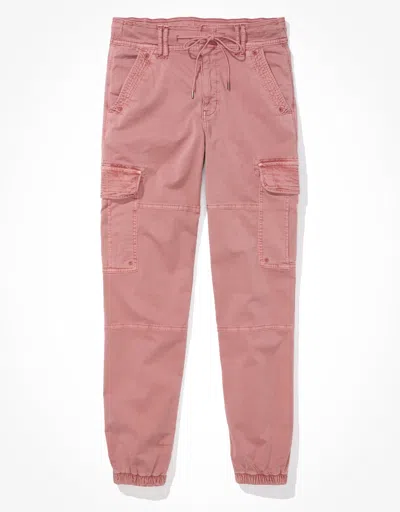 Shop American Eagle Outfitters Ae Baggy Cargo Jogger In Pink