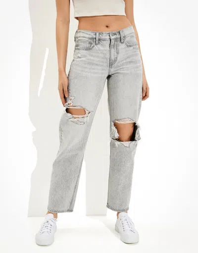 Shop American Eagle Outfitters Ae Ripped '90s Straight Jean In Multi