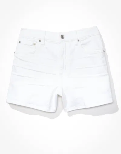 Shop American Eagle Outfitters Ae Stretch Denim Highest Waist '90s Boyfriend Short In White