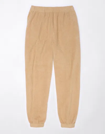 Shop American Eagle Outfitters Ae Reverse Fleece Baggy Jogger In Brown