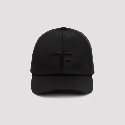 Shop Tom Ford Black Baseball Cotton Cap