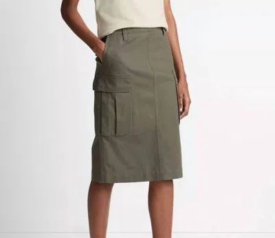Shop Vince Utility Cargo Skirt In 302 Npi Olive In Multi