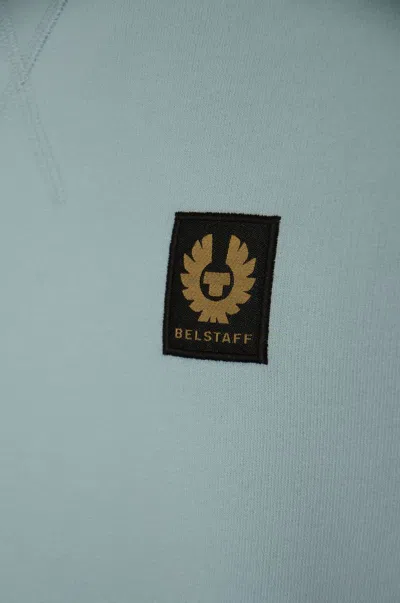 Shop Belstaff Sweatshirt With Logo In Skyline Blue