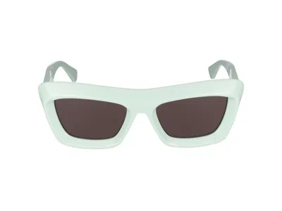 Shop Bottega Veneta Sunglasses In Green Green Brown