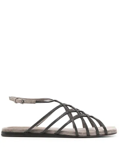 Shop Brunello Cucinelli Sandals In Brown