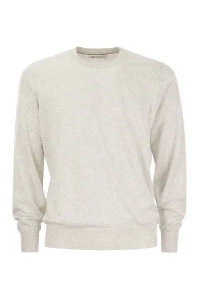 Shop Brunello Cucinelli Lightweight Cotton Jersey In Fog