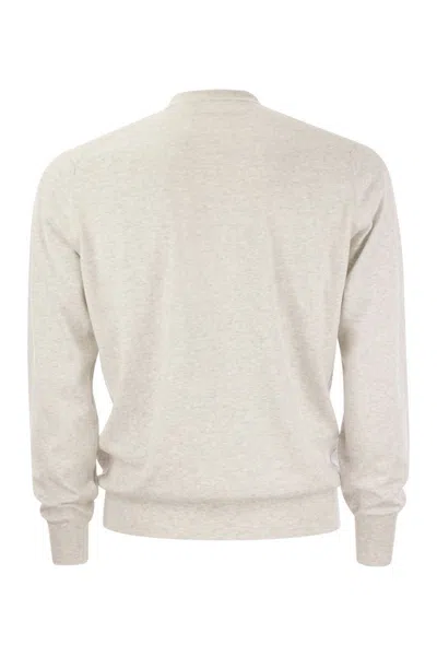 Shop Brunello Cucinelli Lightweight Cotton Jersey In Fog