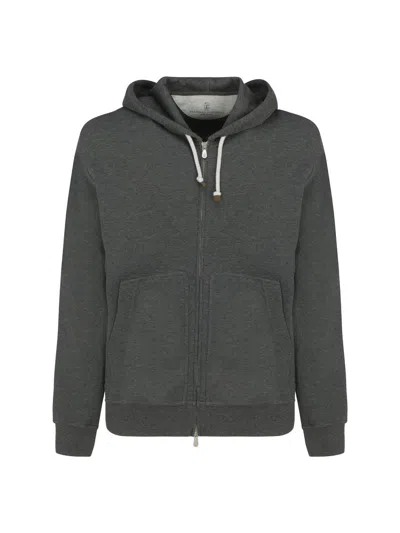 Shop Brunello Cucinelli Sweatshirts In Grey