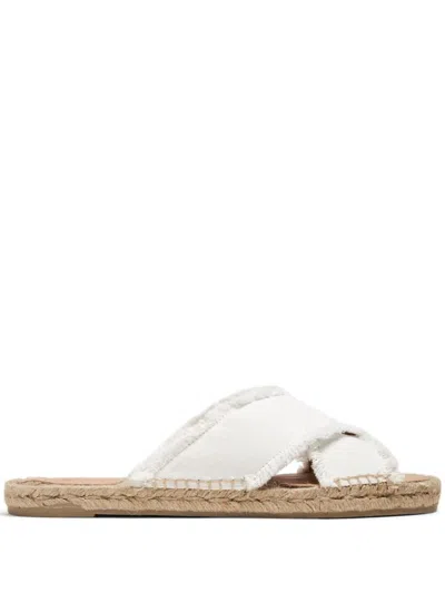 Castaã±er Palmera Flat Espadrilles In White