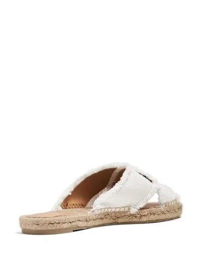 Castaã±er Palmera Flat Espadrilles In White