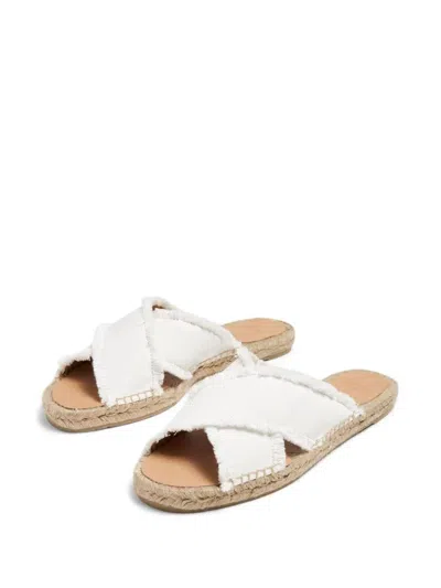 Castaã±er Palmera Flat Espadrilles In White
