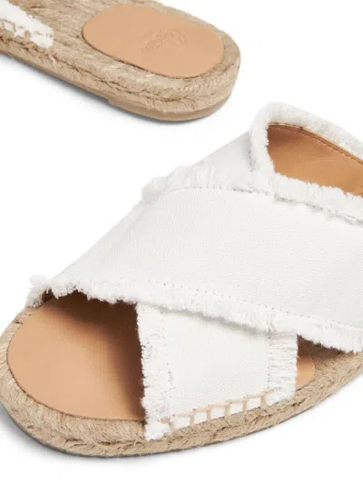 Castaã±er Palmera Flat Espadrilles In White