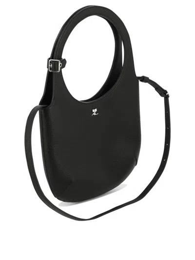 Shop Courrèges "holy" Handbag In Black