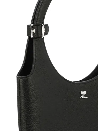 Shop Courrèges "holy" Handbag In Black