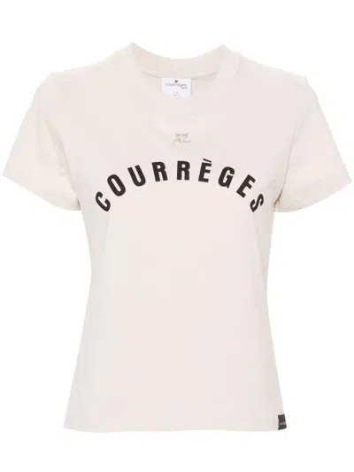 Shop Courrèges Top In Lime Stone