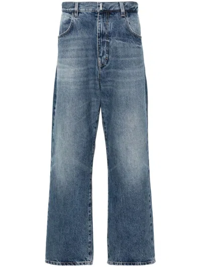 Givenchy Faded Blue Denim Jeans In Blue