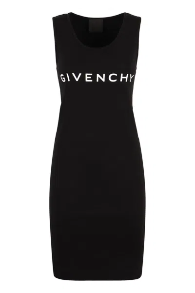Shop Givenchy Jersey Dress In Black