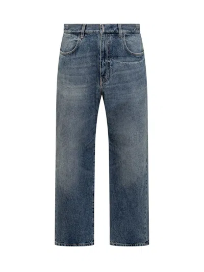 Shop Givenchy Jeans With 4g Logo In Blue