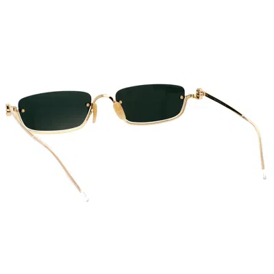 Shop Gucci Sunglasses In Gold