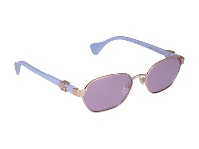 Shop Gucci Sunglasses In 004 Gold Violet Violet