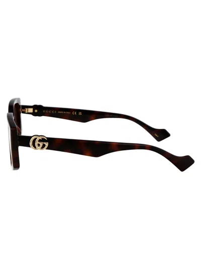 Shop Gucci Sunglasses In 002 Havana Havana Brown