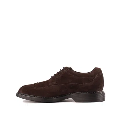 Shop Hogan Flat Shoes In Brown