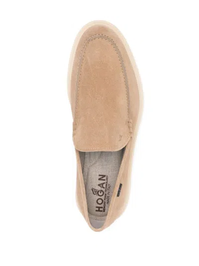 Shop Hogan Flat Shoes In Rope