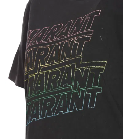 Shop Isabel Marant Étoile Isabel Marant Etoile T-shirts And Polos In Faded Black