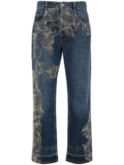 Shop Isabel Marant Trousers In Blue