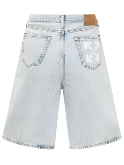Shop Off-white Shorts In Blue