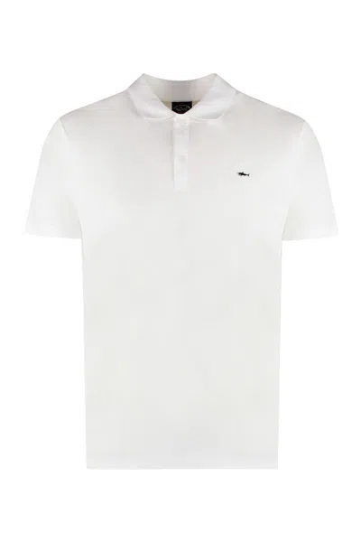 Shop Paul & Shark Cotton-piqué Polo Shirt In White