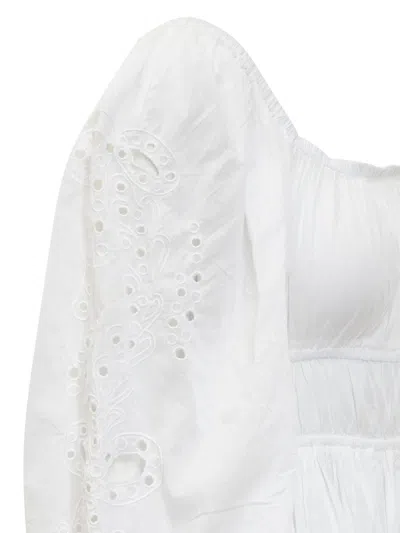 Shop Pinko Dresses In Bianco Biancaneve