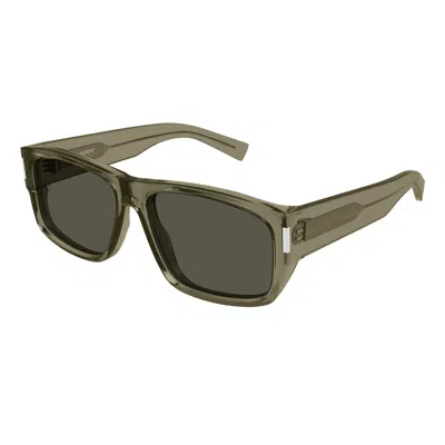 Shop Saint Laurent Eyewear Sunglasses In Brown