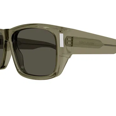 Shop Saint Laurent Eyewear Sunglasses In Brown