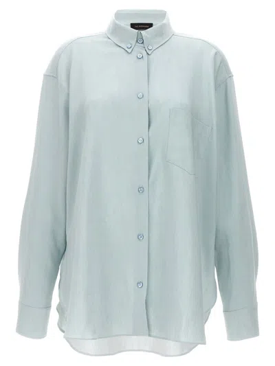 Shop The Andamane Robbie Oversize Button Down Shirt In Blue