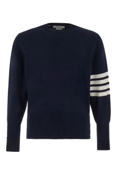 Shop Thom Browne Sweaters In Blue
