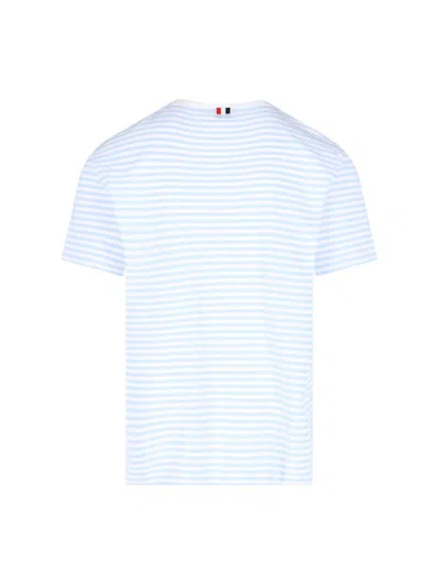 Shop Thom Browne T-shirts And Polos In Blue