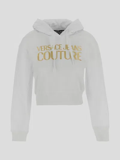 Shop Versace Jeans Couture Sweaters In White