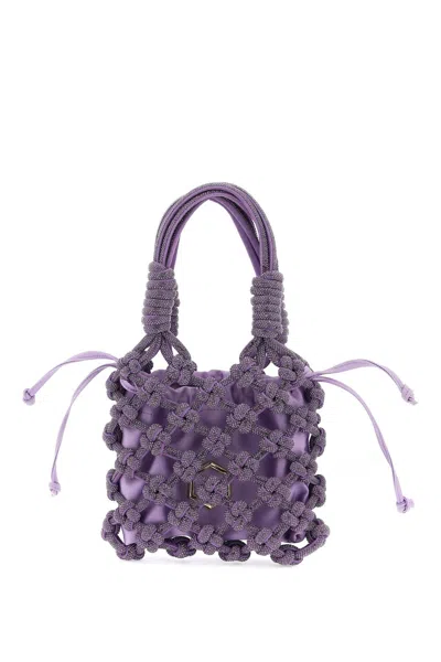 Shop Hibourama Lola Handbag Purse Tote In 紫色的